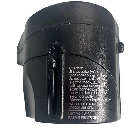 International Travel Adapter 1 AMP With USB Dual Charging Black - Picture 5 of 7